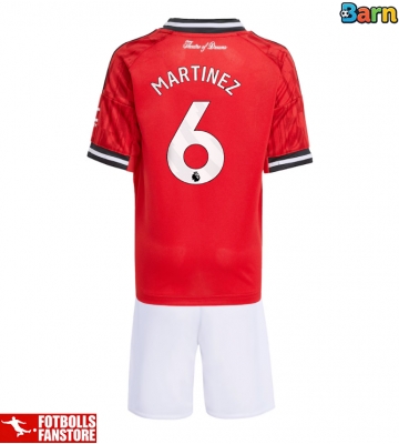 Manchester United Lisandro Martinez #6 Hemmatröja Barn 2025-26 Kortärmad (+ Korta byxor)